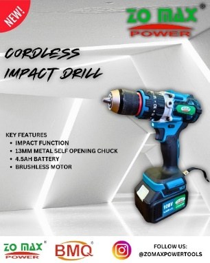 ZOMAK ZCT-109 Cordless Impact Drill 13mm 21V