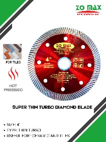 ZOMAK Heavy Duty Thin Turbo Diamond Blade For Ceramic